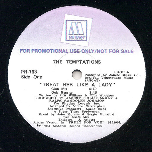 The Temptations / Dazz Band : Treat Her Like A Lady / Let It All Blow (12", Promo)