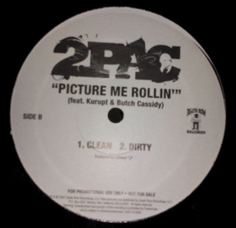 2pac : What'z Ya Phone #/Picture Me Rollin' (12", Promo)