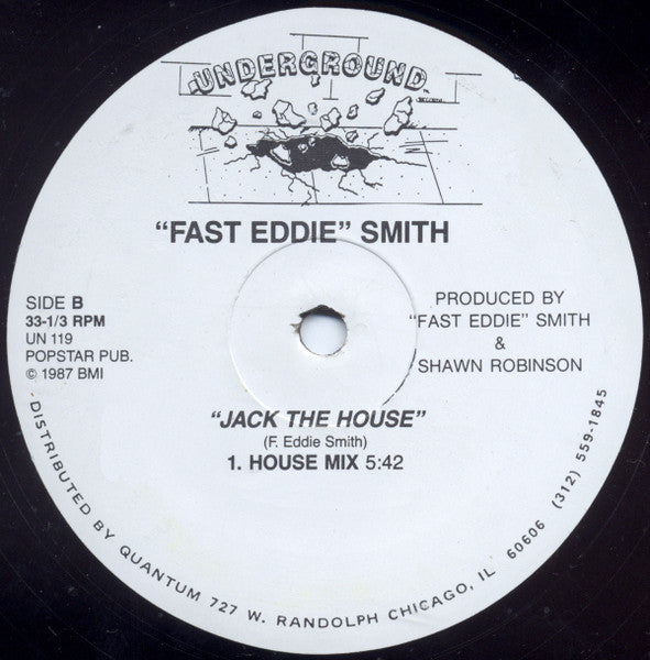 "Fast Eddie" Smith* : Jack The House (12")