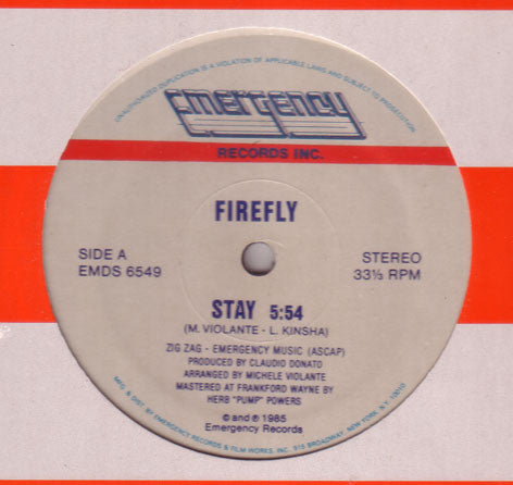 Firefly (2) : Stay (12")