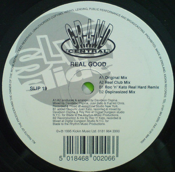 Grand Central : Real Good (12")