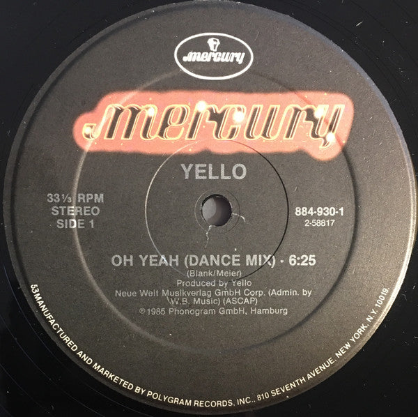 Yello : Oh Yeah (12", 53 )