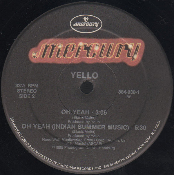 Yello : Oh Yeah (12", 53 )