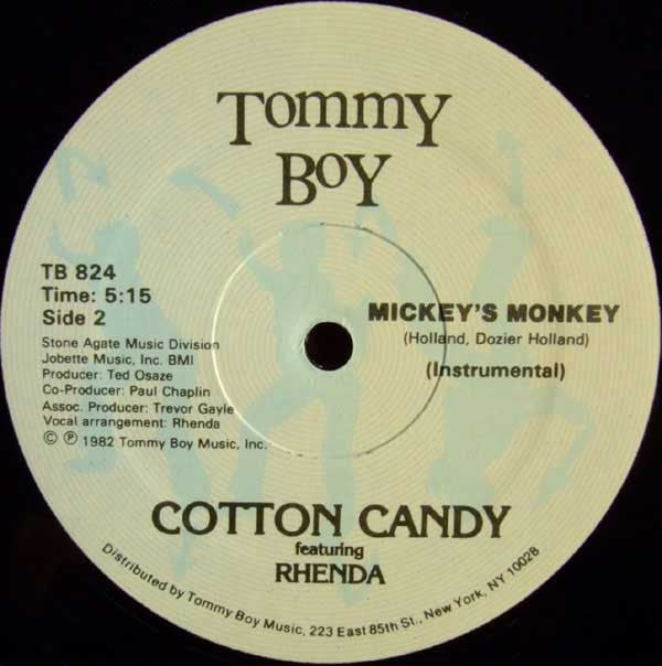 Cotton Candy Featuring Rhenda : Mickey's Monkey (12")