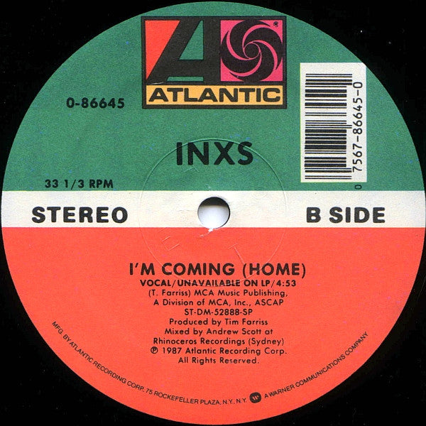 INXS : Need You Tonight / Mediate (12", Single, Spe)