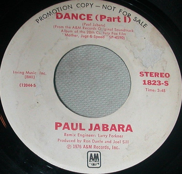 Paul Jabara : Dance (7", Promo)