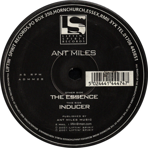 Ant Miles : The Essence / Inducer (12")
