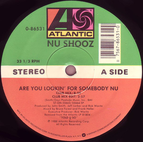 Nu Shooz : Are You Lookin' For Somebody Nu (12", Single)