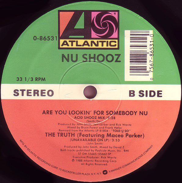 Nu Shooz : Are You Lookin' For Somebody Nu (12", Single)
