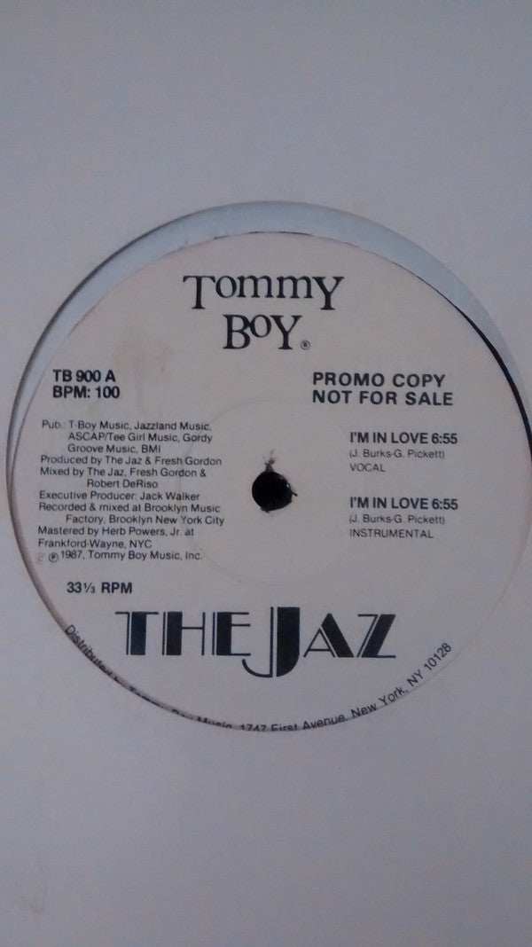 The Jaz : I'm In Love (12", Promo)