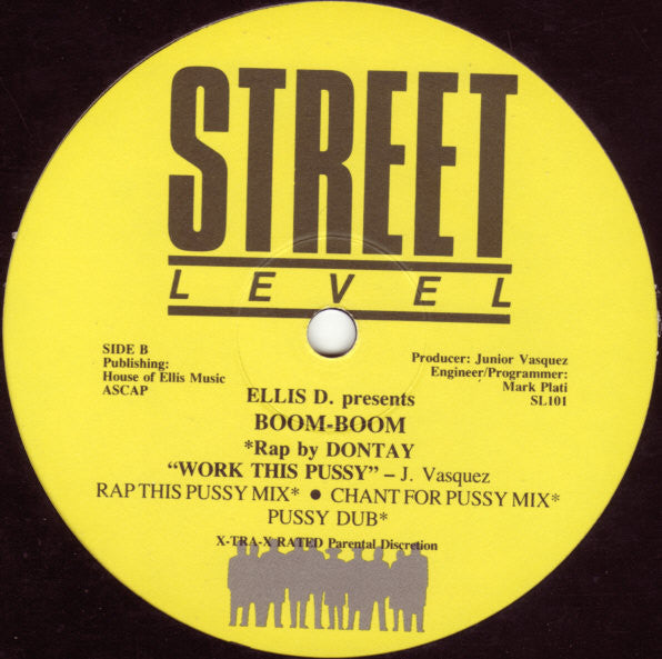Ellis-D presents Boom Boom (2) : Work This Pussy (12")