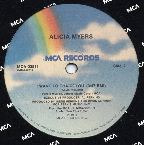 Alicia Myers : You Get The Best From Me (Say, Say, Say) (12")