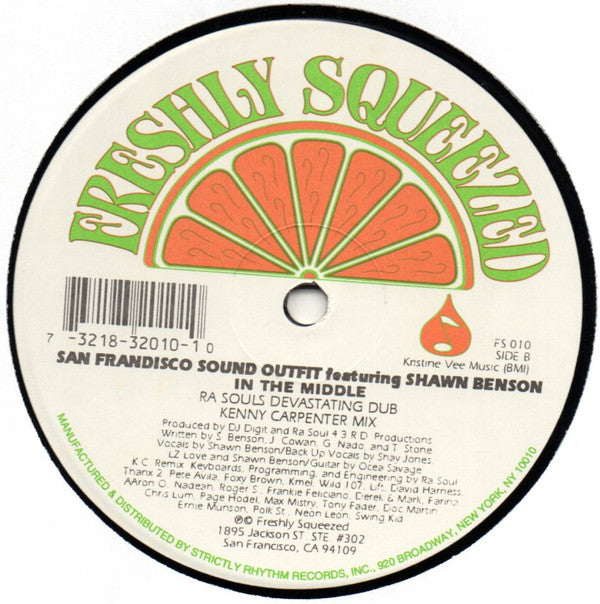 San Frandisco Sound Outfit Featuring Shawn Benson : In The Middle (12")