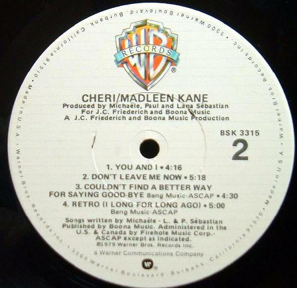 Madleen Kane : Cheri (LP, Album, P/Mixed, Win)