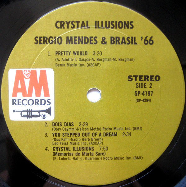 Sergio Mendes & Brasil '66* : Crystal Illusions (LP, Album, Mon)
