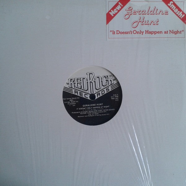 Geraldine Hunt : It Doesn't Only Happen At Night (12", Single)