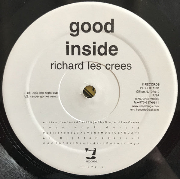 Richard Les Crees : Good Inside (12")