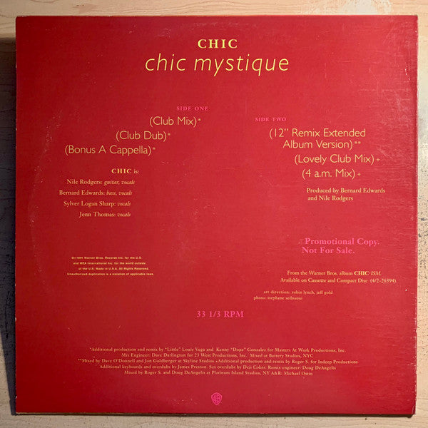 Chic : Chic Mystique (12", Promo)