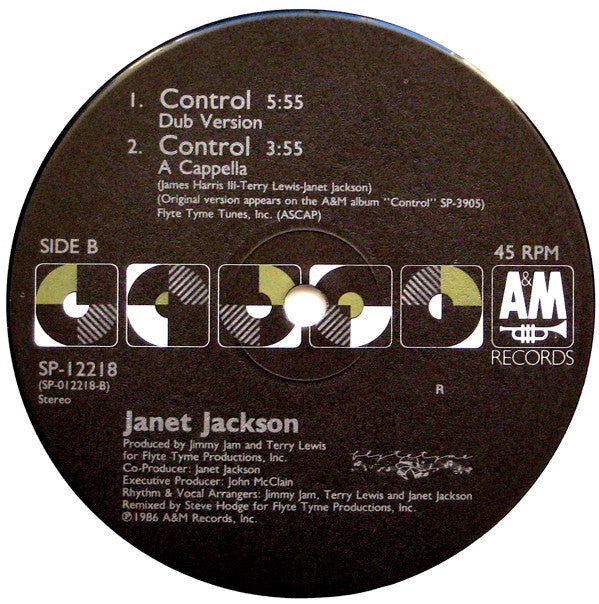 Janet Jackson : Control (Video Mix: Soundtrack To The Video Of Control) (12", Single)