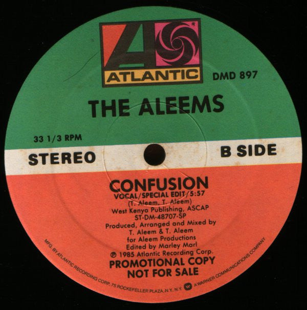 Aleem : Confusion (12", Promo)
