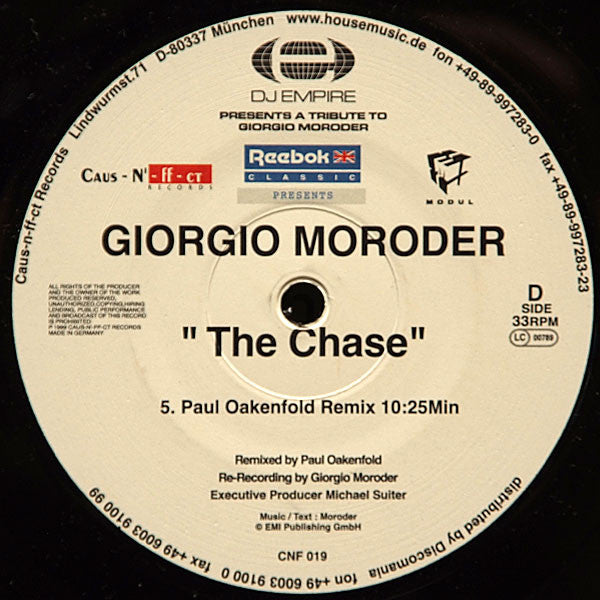 Giorgio Moroder : The Chase (2x12")
