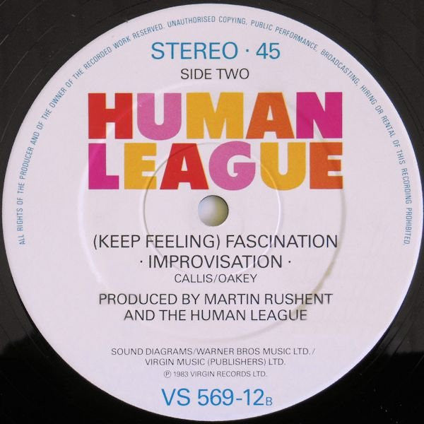 Human League* : Fascination (12", Single, CBS)