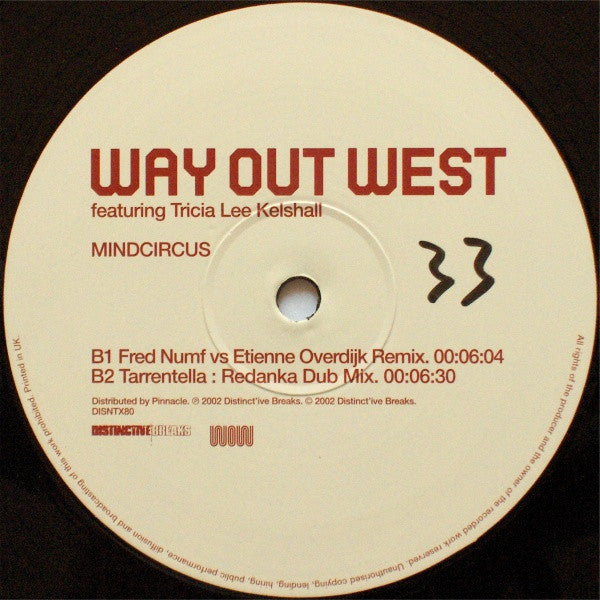 Way Out West Featuring Tricia Lee Kelshall : Mindcircus (12 Inch No.2) (12")