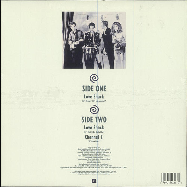 The B-52's : Love Shack (12", Maxi)