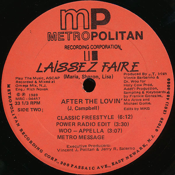 Laissez Faire : After The Lovin' (12")