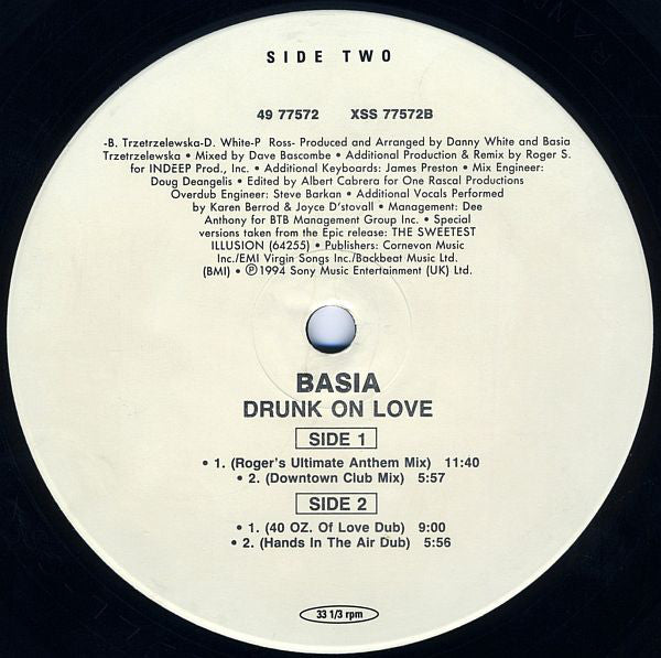 Basia : Drunk On Love (12")