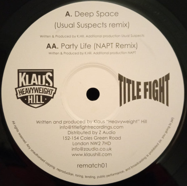 Klaus Hill : Title Fight Remixed (12")