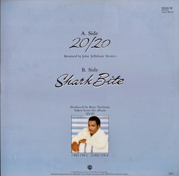 George Benson : 20/20 (Jellybean Remix) (12")