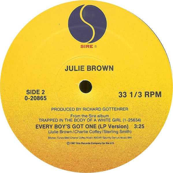 Julie Brown : Girl Fight Tonight! (12", Maxi)