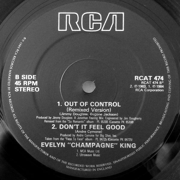 Evelyn "Champagne" King* : Give Me One Reason (12", Single)