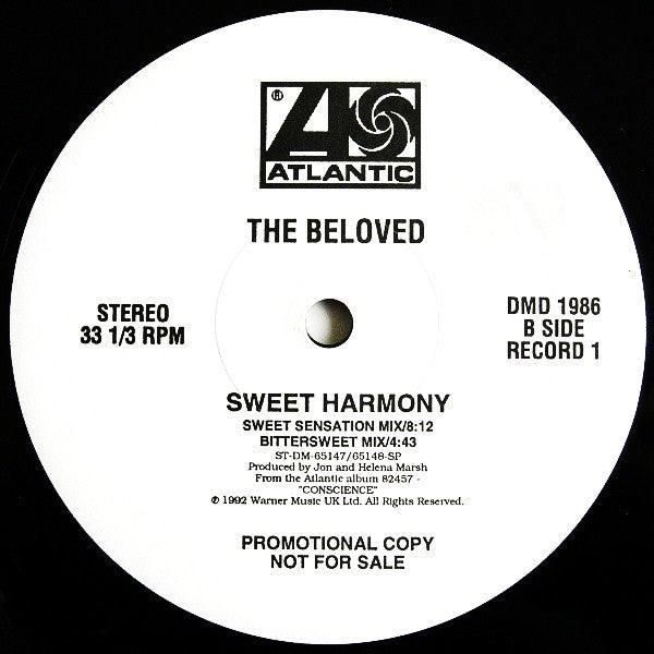 The Beloved : Sweet Harmony (2x12", Promo, Gat)