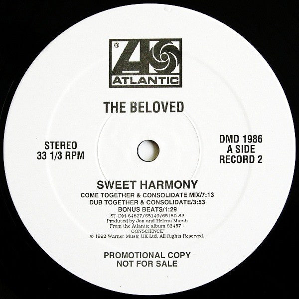The Beloved : Sweet Harmony (2x12", Promo, Gat)