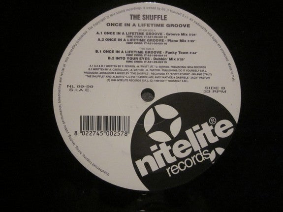 The Shuffle : Once In A Lifetime Groove (12")