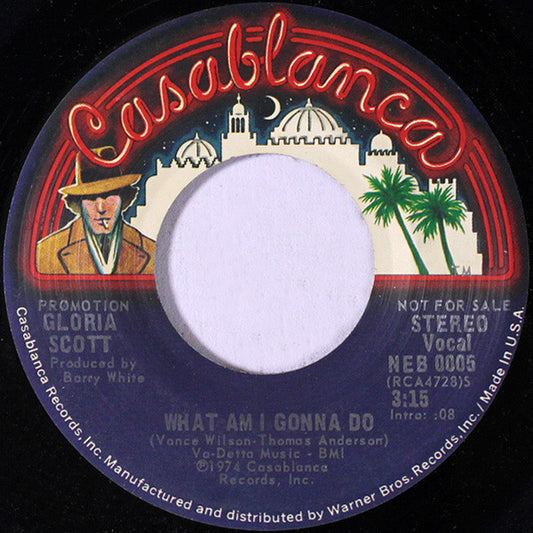 Gloria Scott : What Am I Gonna Do  (7", Promo)