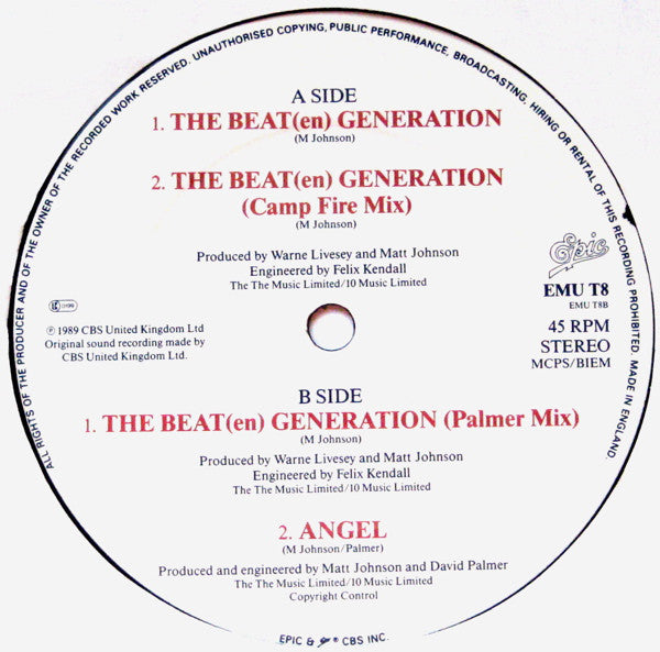 The The : The Beat(en) Generation (12", Single)