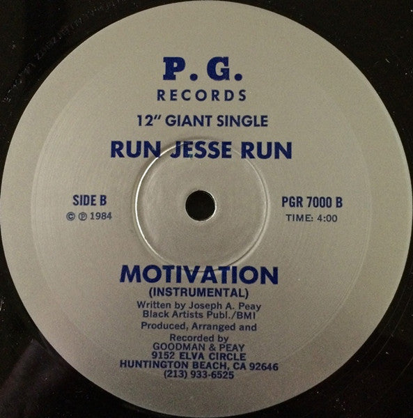 Motivation (10) : Run Jesse Run (12", Maxi)