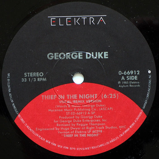 George Duke : Thief In The Night (12")