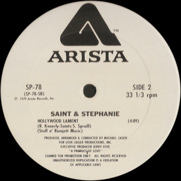 Roger St. Kenerly & Stephanie Spruill : Last Train To The Boogie (12", Promo)