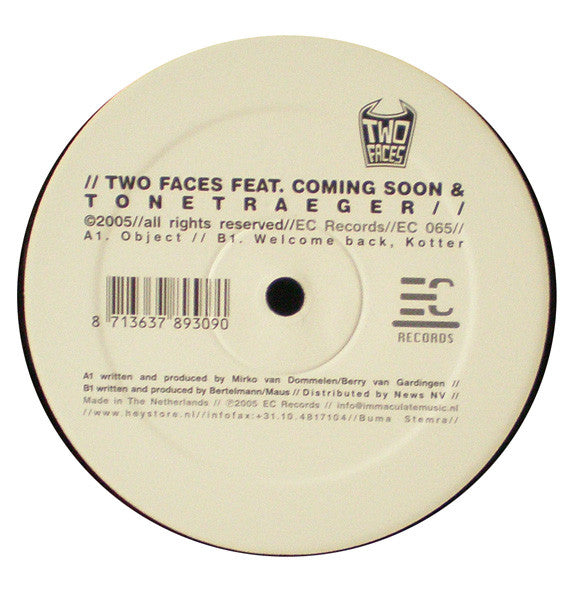 Two Faces (8) Feat. Coming Soon & Tonetraeger : Two Faces Sampler (12")