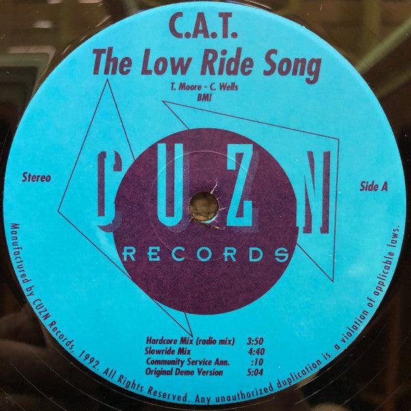 C.A.T. (2) : The Low Ride Song (12")
