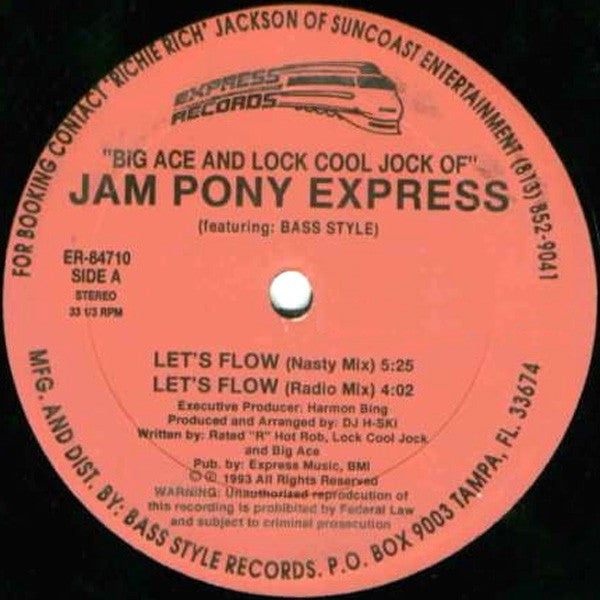 Jam Pony Express Featuring: Bass Style* : Let's Flow (12")