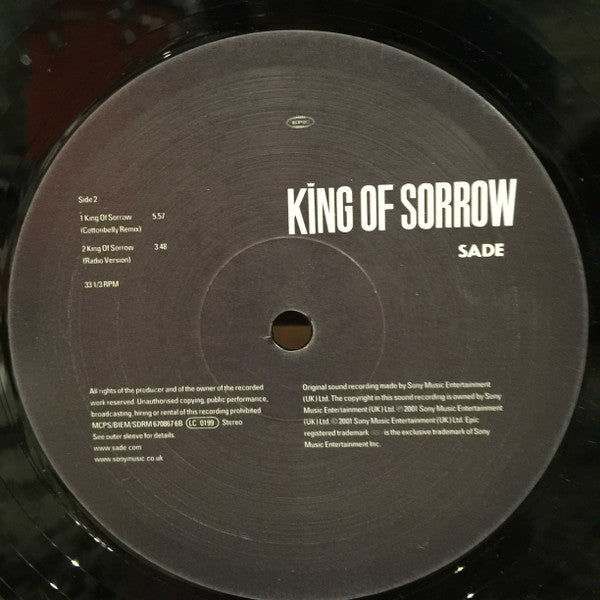 Sade : King Of Sorrow (12")