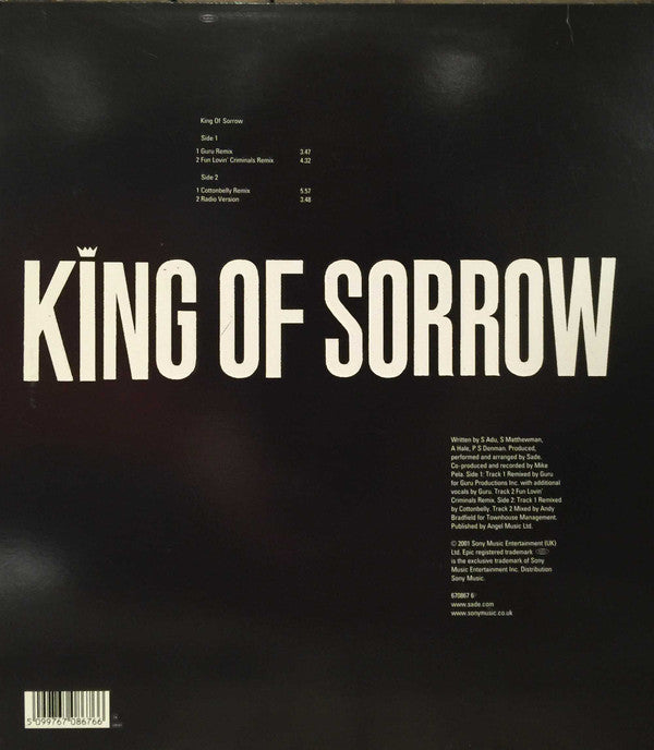 Sade : King Of Sorrow (12")