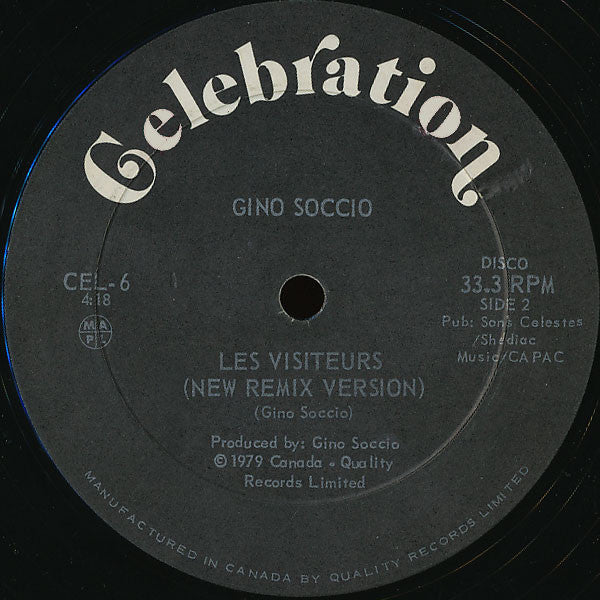 Gino Soccio : The Visitors / Les Visiteurs (New Remix Version) (12")