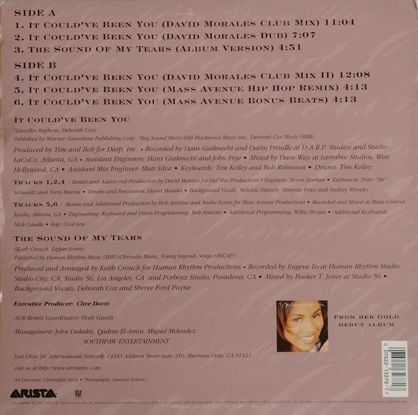 Deborah Cox : The Sound Of My Tears / It Could've Been You (12")