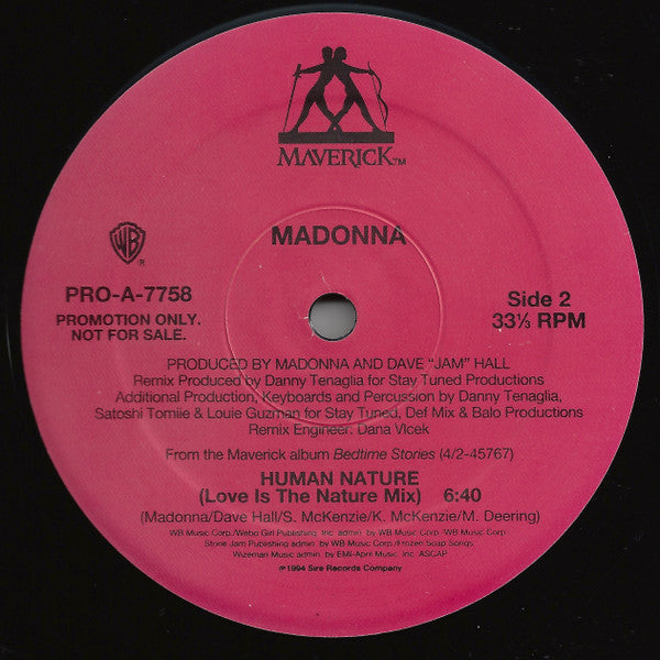 Madonna : Human Nature (12", Promo)
